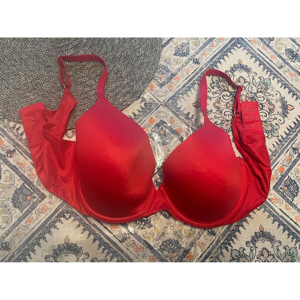 Aerie Real Sunnie Full Coverage Underwire Bra Red 36DD